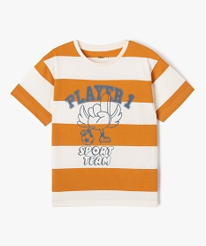 tee-shirt manches courtes imprime all over garcon orange tee-shirtsF232901_1