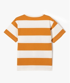 tee-shirt manches courtes imprime all over garcon orangeF232901_3