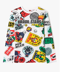 tee-shirt manches longues imprime garcon - brawl stars multicolore tee-shirtsF233901_1