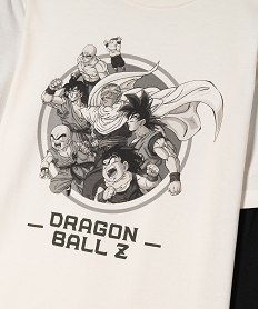 tee-shirt manches longues effet 2 en 1 garcon - dragon ball z beige tee-shirtsF235501_2