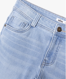 jean coupe slim taille ajustable garcon bleu jeansF238201_2