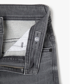 jean coupe slim taille ajustable garcon gris jeansF238301_2