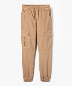 pantalon cargo avec taille ajustable garcon beige pantalonsF239701_1