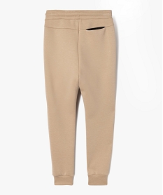 pantalon de jogging coupe slim garcon beige pantalonsF241101_3