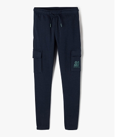 GEMO Pantalon de jogging coupe cargo garçon Bleu