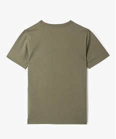 tee-shirt a manches courtes uni garcon vert tee-shirtsF246301_3