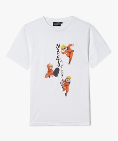 tee-shirt a manches courtes a motif manga garcon - naruto blanc tee-shirtsF246701_1