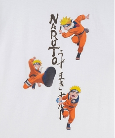 tee-shirt a manches courtes a motif manga garcon - naruto blanc tee-shirtsF246701_2