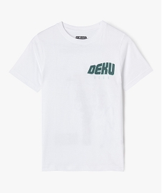 tee-shirt manches courtes avec motif dos garcon - my hero academia blanc tee-shirtsF246901_1