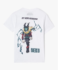 tee-shirt manches courtes avec motif dos garcon - my hero academia blanc tee-shirtsF246901_3