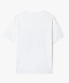 tee-shirt manches courtes imprime garcon blanc tee-shirtsF247801_3