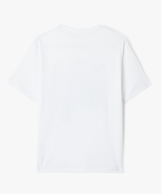 tee-shirt manches courtes imprime garcon blanc tee-shirtsF247801_4