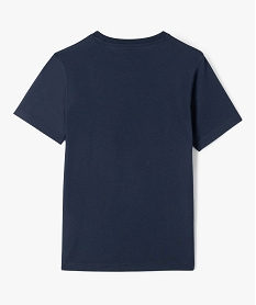 tee-shirt manches courtes en coton imprime garcon bleu tee-shirtsF248601_3