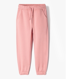 GEMO Pantalon de jogging intérieur molletonné fille Rose