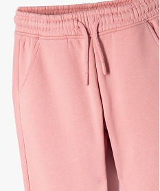 pantalon de jogging interieur molletonne fille roseF251401_2