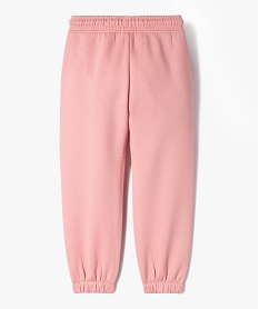 pantalon de jogging interieur molletonne fille roseF251401_3