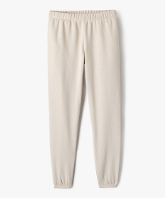 GEMO Pantalon de jogging molletonné fille Beige