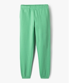 pantalon de jogging molletonne fille vert pantalonsF270201_1