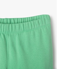 pantalon de jogging molletonne fille vert pantalonsF270201_2