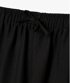 pantalon wide leg fluide fille noir pantalonsF272901_2