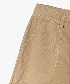 pantalon wide leg multi-poches fille beige pantalonsF273501_3