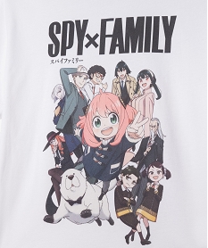 tee-shirt a manches courtes a motif manga fille - spy x family blanc tee-shirtsF277801_2