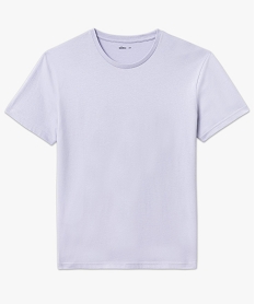 tee-shirt a manches courtes et col rond homme violet tee-shirtsF280101_4