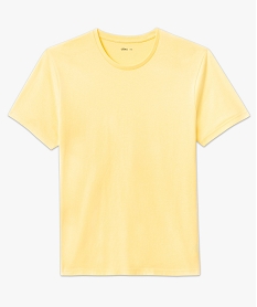 tee-shirt a manches courtes et col rond homme jaune tee-shirtsF280201_4