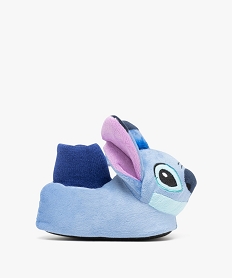 GEMO Chaussons fille pantoufles en volume et à col chaussette Stich - Lilo & Stitch bleu standard