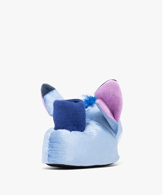 chaussons fille pantoufles en volume et a col chaussette stich - lilo stitch bleu standardF283501_4