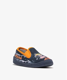 chaussons garcon pantoufles avec elastiques - naruto bleuF283601_2