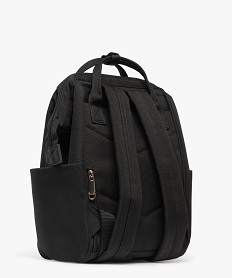 sac a dos petit format a large ouverture en textile femme noir standard sacs a dos et sacs de voyageF292501_2