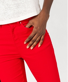 pantalon coupe regular taille normale femme rouge pantalonsF302501_2