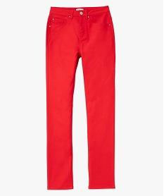 pantalon coupe regular taille normale femme rouge pantalonsF302501_4