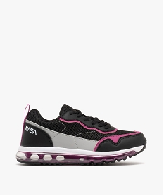 baskets fille running en mesh avec semelle a bulle dair details colores - nasa noir standard basketsF305101_1