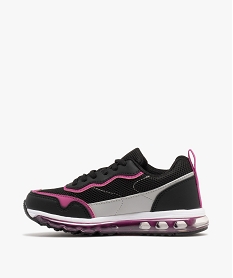 baskets fille running en mesh avec semelle a bulle dair details colores - nasa noir standard basketsF305101_3