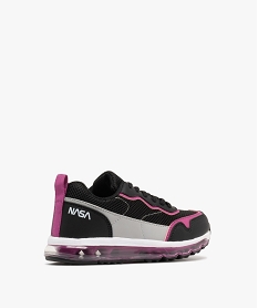 baskets fille running en mesh avec semelle a bulle dair details colores - nasa noir standard basketsF305101_4