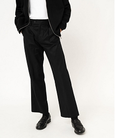 GEMO Pantalon de costume Wide leg homme Noir