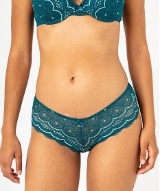 shorty en dentelle et tulle femme (lot de 2) bleu shortiesF319001_1