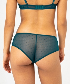 shorty en dentelle et tulle femme (lot de 2) bleu shortiesF319001_2