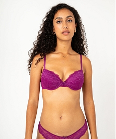 soutien-gorge corbeille en dentelle a armatures violet soutien gorge avec armaturesF319101_2