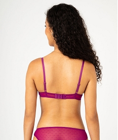 soutien-gorge corbeille en dentelle a armatures violet soutien gorge avec armaturesF319101_3