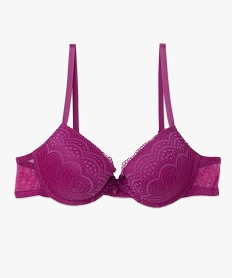 soutien-gorge corbeille en dentelle a armatures violet soutien gorge avec armaturesF319101_4