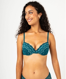 soutien-gorge corbeille en dentelle a armatures bleu soutien gorge avec armaturesF319201_1