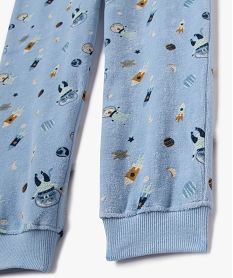 pyjama en velours avec motifs de l’espace garcon bleuF322601_3