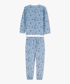 pyjama en velours avec motifs de l’espace garcon bleuF322601_4