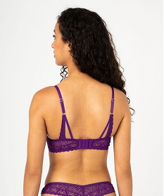 soutien-gorge push-up en dentelle graphique a entre-bonnet fantaisie femme violet soutien gorge avec armaturesF323101_2