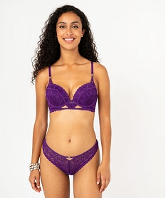 soutien-gorge push-up en dentelle graphique a entre-bonnet fantaisie femme violet soutien gorge avec armaturesF323101_3