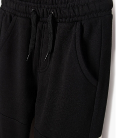 pantalon de jogging bicolore garcon noir pantalonsF331901_2