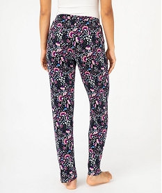 pantalon de pyjama fluide femme rose bas de pyjamaF349401_3